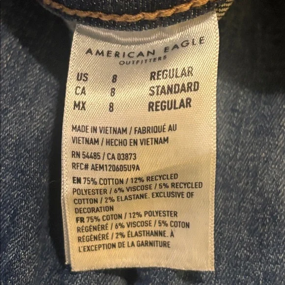 American Eagle Outfitters Medium Blue Flare Jeans - Picture 7 of 7